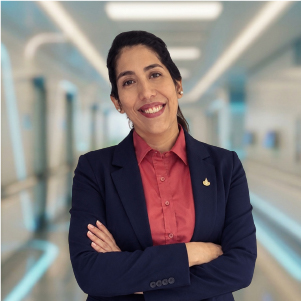 Retrato de Mg. María Emma del Carmen Aveldaño, docente del congreso
