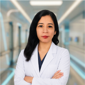 Retrato de Dra. Giuliana Catherine Reyes Florián, docente del congreso
