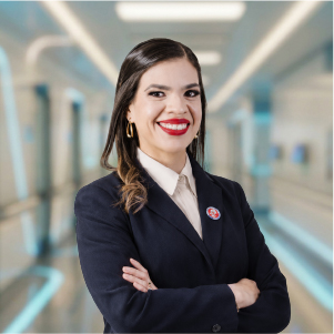 Retrato de Mtra. Nancy Elizabeth Flores Ibarra, docente del congreso
